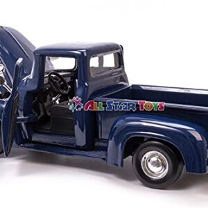 Imachine 1956 Ford F-100 Pickup Blue 1/24