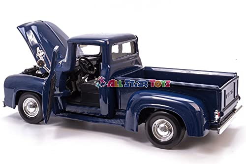 Imachine 1956 Ford F-100 Pickup Blue 1/24