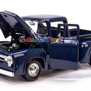 Imachine 1956 Ford F-100 Pickup Blue 1/24