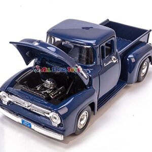 Imachine 1956 Ford F-100 Pickup Blue 1/24