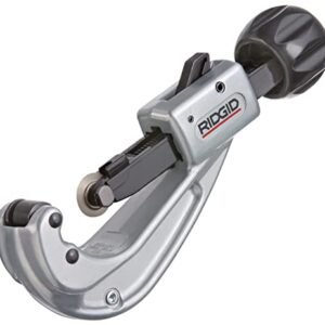 RIDGID RC-2375 Ratchet Action 2" Pipe and Tubing Cutter, Chrome, Small - 30088 & 151 1/4" to 1-5/8" Quick Acting Tubing Cutter, Small