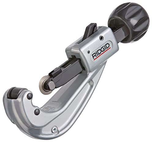 RIDGID RC-2375 Ratchet Action 2" Pipe and Tubing Cutter, Chrome, Small - 30088 & 151 1/4" to 1-5/8" Quick Acting Tubing Cutter, Small