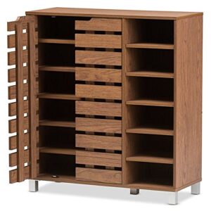 Baxton Studio Eloise Shoe Cabinet, One Size, Brown