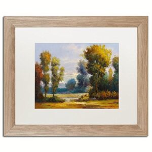 memory lane by daniel moises, white matte, birch frame 16×20-inch
