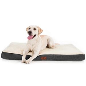 bedsure large dog bed for large dogs – big orthopedic dog beds with removable washable cover, egg crate foam pet bed mat, suitable for 50 lbs to 100 lbs