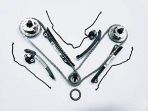 updated ford oem 5.4l 3v phaser repair kit – phaser sprockets, tensioners, guides, chains 18pc kit