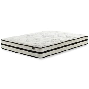 signature design by ashley chime 10 inch medium firm hybrid mattress, certipur-us certified foam, full
