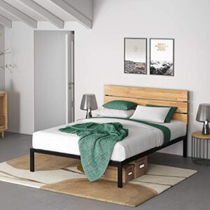 ZINUS Paul Metal Platform Bed Frame / Wood Slat Support / No Box Spring Needed / Easy Assembly, Full