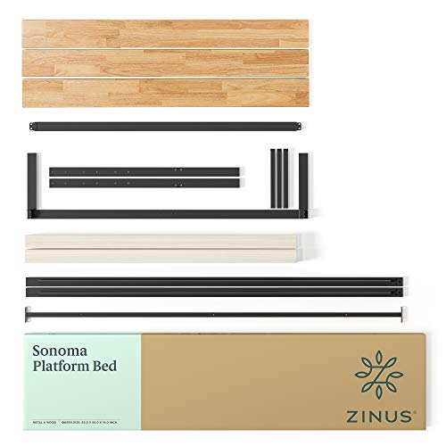 ZINUS Paul Metal Platform Bed Frame / Wood Slat Support / No Box Spring Needed / Easy Assembly, Full