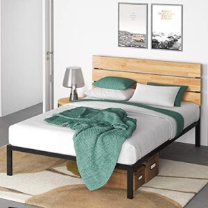 ZINUS Paul Metal Platform Bed Frame / Wood Slat Support / No Box Spring Needed / Easy Assembly, Full