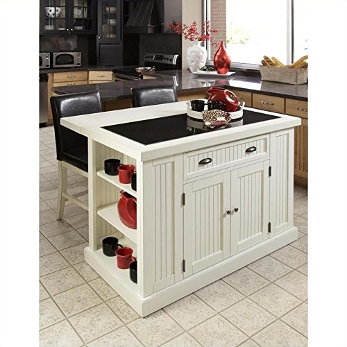 Nantucket White Kitchen Island by Home Styles
