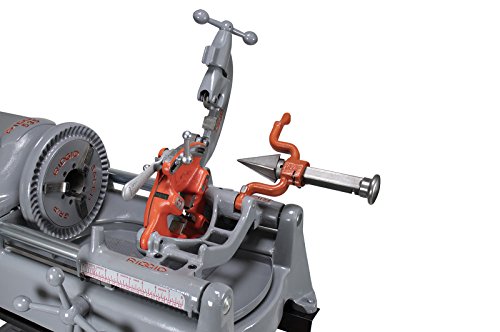 RIDGID® 535 V1 Pipe Threading Machine with Universal Cart 811A Die Heads Alloy Steel Dies and 70830 Dark Oil (Renewed)