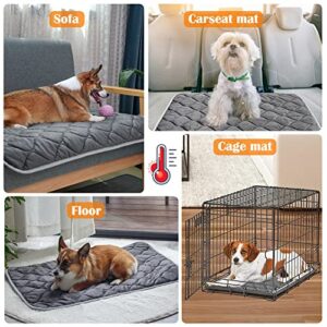 ULIGOTA Self Heating Cat Mat Thermal Pet Bed Mat Self-Warming Pet Crate Pad