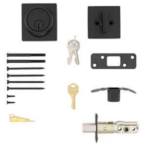 Kwikset 98160-016 Contemporary Key Control deadbolt, Matte Black