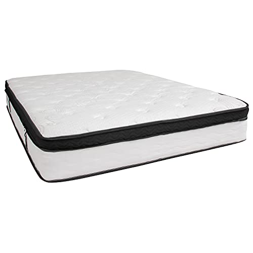 Flash Furniture Capri Comfortable Sleep 12 Inch CertiPUR-US Certified Memory Foam & Pocket Spring Mattress, Queen Mattress in a Box