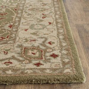 SAFAVIEH Antiquity Collection 8'3" x 11' Sage AT21D Handmade Traditional Oriental Premium Wool Area Rug