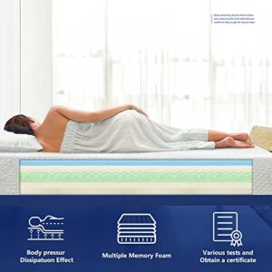 Olee Sleep 8 Inch Ventilated Convolution Memory Foam Mattress Full,Plush