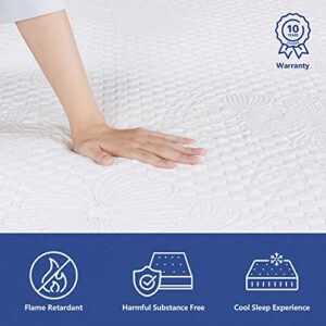 Olee Sleep 8 Inch Ventilated Convolution Memory Foam Mattress Full,Plush