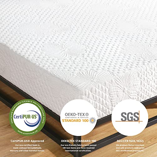 Olee Sleep 8 Inch Ventilated Convolution Memory Foam Mattress Full,Plush