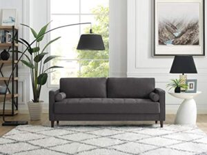 lifestyle solutions lexington sofas, 75.6″ w x 31.1″ d x 33.5″ h, heather grey