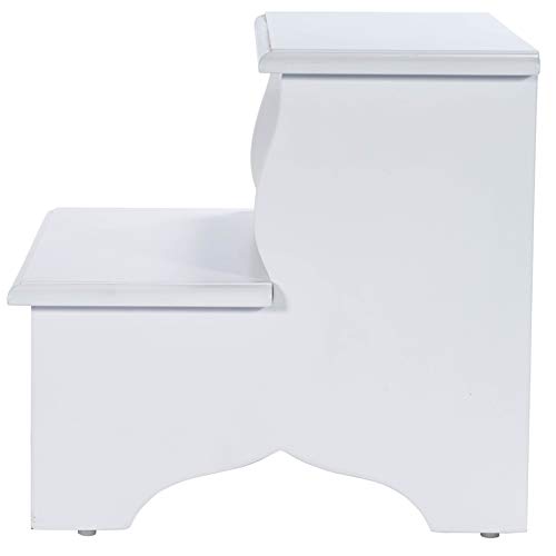 Beaumont Lane Mastercrafted Step Stool in White