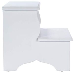 Beaumont Lane Mastercrafted Step Stool in White