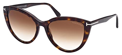 Sunglasses TOM FORD FT0915 Isabella-02 52F Woman sunglasses color Havana brown lens size 56 mm