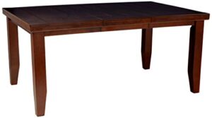 acme birch veneer dining table, country cherry finish