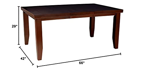 ACME Birch Veneer Dining Table, Country Cherry Finish