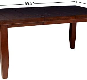 ACME Birch Veneer Dining Table, Country Cherry Finish