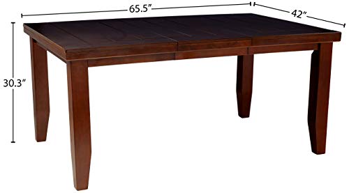 ACME Birch Veneer Dining Table, Country Cherry Finish