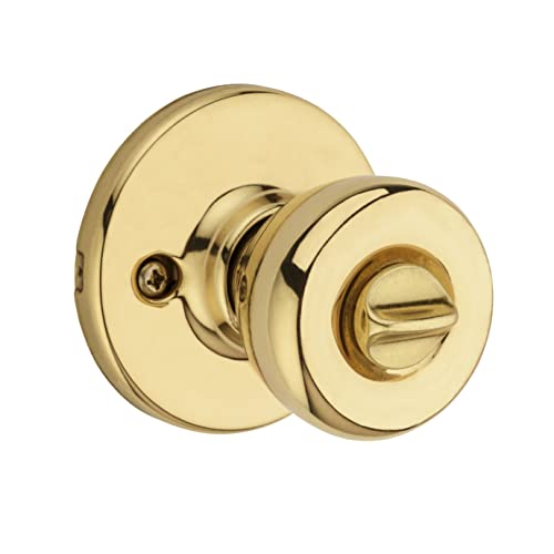 Kwikset 94002-943 Tylo Entry Knob Featuring Smartkey Re-Key Security, Polished Brass
