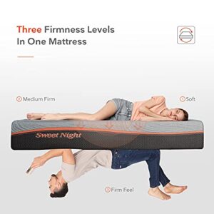 Sweetnight Memory Foam Mattress, 12 Inch Queen-Size Mattress in a Box