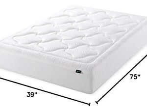 ZINUS 12 Inch Cloud Memory Foam Mattress / Pressure Relieving / Bed-in-a-Box / CertiPUR-US Certified, Twin