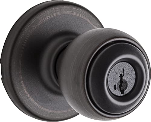 Kwikset 94002-928 Polo Entry Knob Featuring Smartkey Re-Key Security, Venetian Bronze