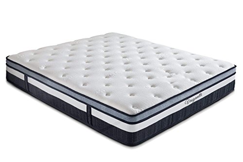 Vesgantti Queen Mattress 11 Inch Innerspring Multilayer Hybrid Queen Mattress - Ergonomic Design with Memory Foam and Pocket Spring Mattress Queen Size - Box Top Series Medium Firm Feel