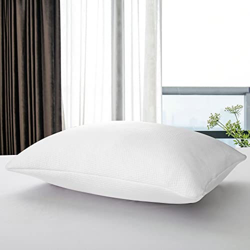 Peace nest Memory Foam Bed Pillow with Pillowcase Single Pack, Hotel Collection Cooling Pillows for Sleeping King Size, 20x36 Inches