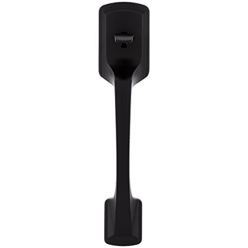 Kwikset Prague Handle Only w/Pismo Knob in Matte Black with Microban