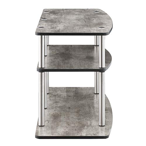 Convenience Concepts Designs2Go 3-Tier Wide TV Stand, Faux Birch