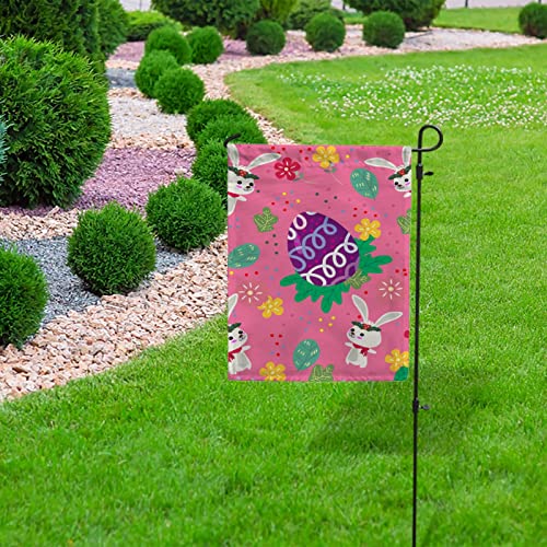 My Little Nest Seasonal Garden Flag Cute Bunny And Easter Eggs Double Sided Vertical Garden Flags for Home Yard Holiday Flag Outdoor Decoration Farmhouse Banner 28"x40"