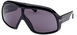 tom ford cassius-02 ft 0965 shiny black/grey 78/4/125 unisex sunglasses