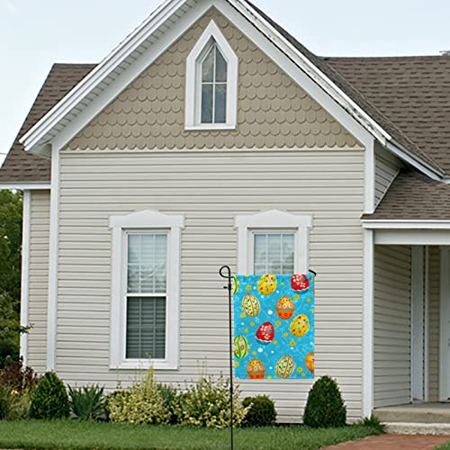 My Little Nest Seasonal Garden Flag Easter Multicolor Eggs Double Sided Vertical Garden Flags for Home Yard Holiday Flag Outdoor Decoration Farmhouse Banner 28"x40"