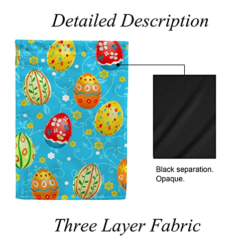 My Little Nest Seasonal Garden Flag Easter Multicolor Eggs Double Sided Vertical Garden Flags for Home Yard Holiday Flag Outdoor Decoration Farmhouse Banner 28"x40"