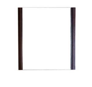 bellaterra home wood frame mirror with wenge color finish, 24″