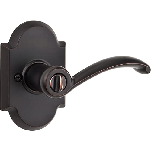 Kwikset Austin Series Privacy Door Lever Set with Turn Button for BedroomRGP1017426 730AUL, Venetian Bronze