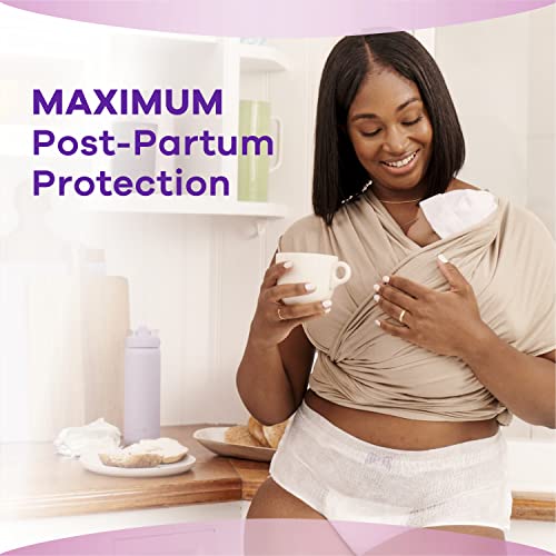 Always Discreet, Incontinence & Postpartum Underwear for Women, for Sensitive Skin, Size S/M, Maximum Plus Absorbency, Fragrance-Free, Disposable, 48 Count