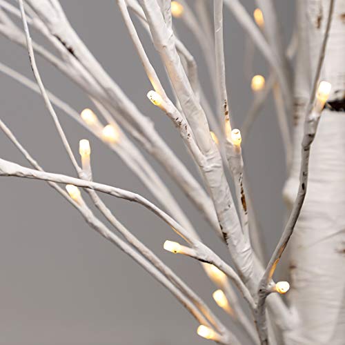 Twinkle Star Lighted Birch Tree for Home Wedding Festival Party Christmas Decoration (8 ft)