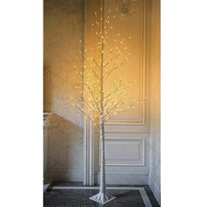 twinkle star lighted birch tree for home wedding festival party christmas decoration (8 ft)