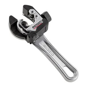 ridgid 32573 model 118 2-in-1 close quarters autofeed 1/4″ to 1-1/8″ metal tubing compact cutter, silver/black