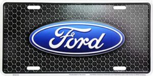 hangtime ford honeycomb 6 x 12 embossed aluminum license plate